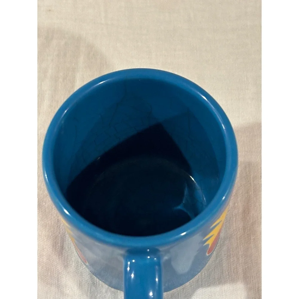VTG Waechtersbach West Germany Rooster Mug Blue Red Yellow Ceramic Coffee Cup - Picture 6 of 12